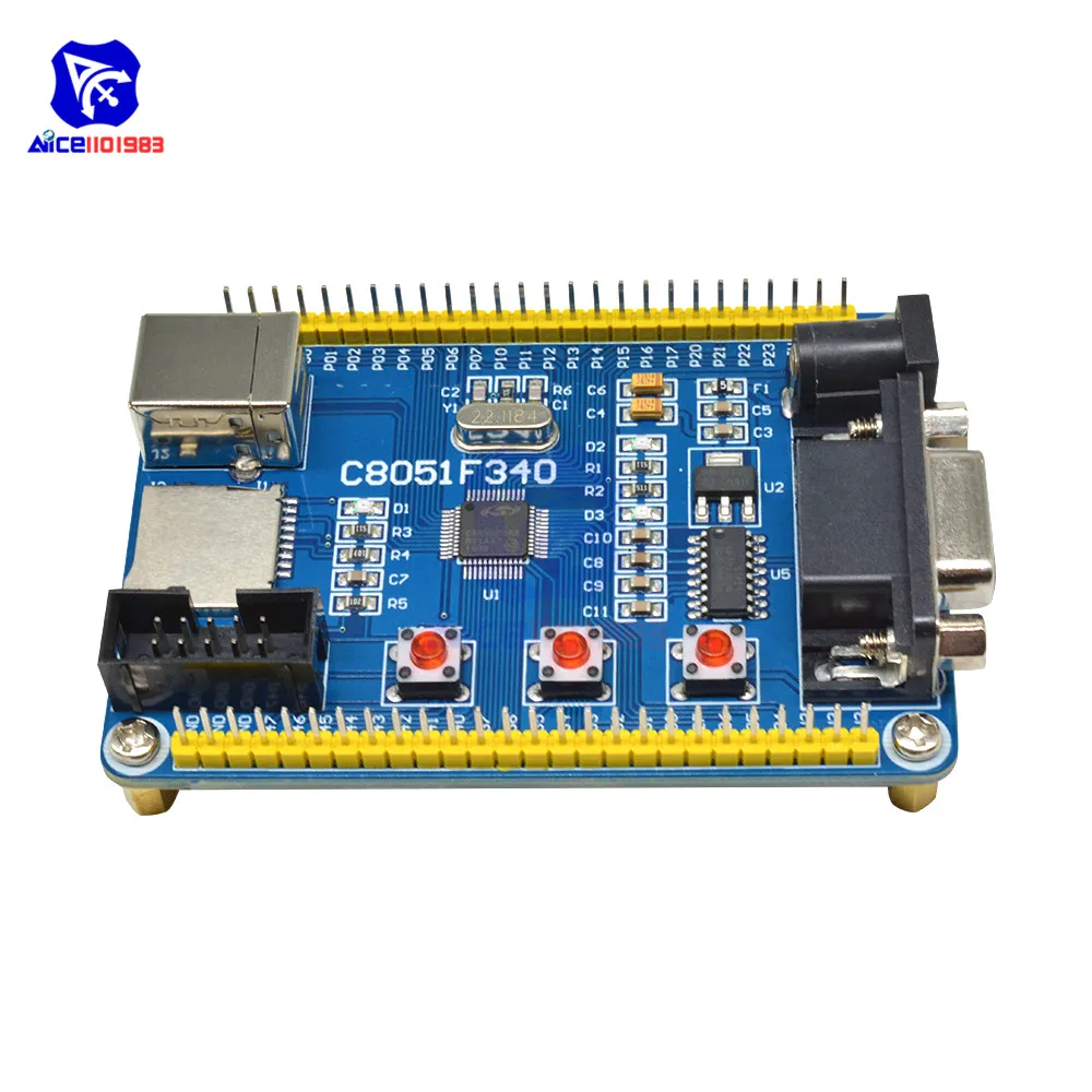 Расширительная плата diymore C8051F340 программируемый микроконтроллер с USB кабелем