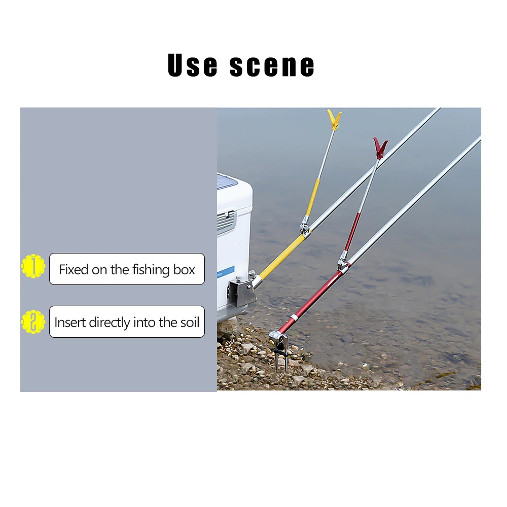 

Fish Rod Stand Bracket 1.5m 1.7m 2.1m 2.3m Stainless Steel Adjustable Trave Tools Detachable Hand Holder