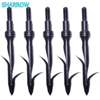 612pcs hunting fishing broadheads 133 grain steel arrow tips point for archery bow and arrow bowfishing shooting accessories