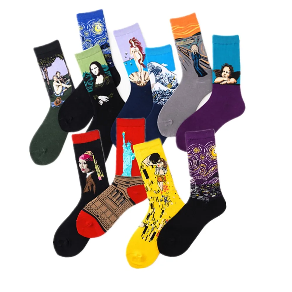 REFJJ 18 цветов Ретро женские новые художественные Ван Гог Фреска всемирно известная серия масляной живописи