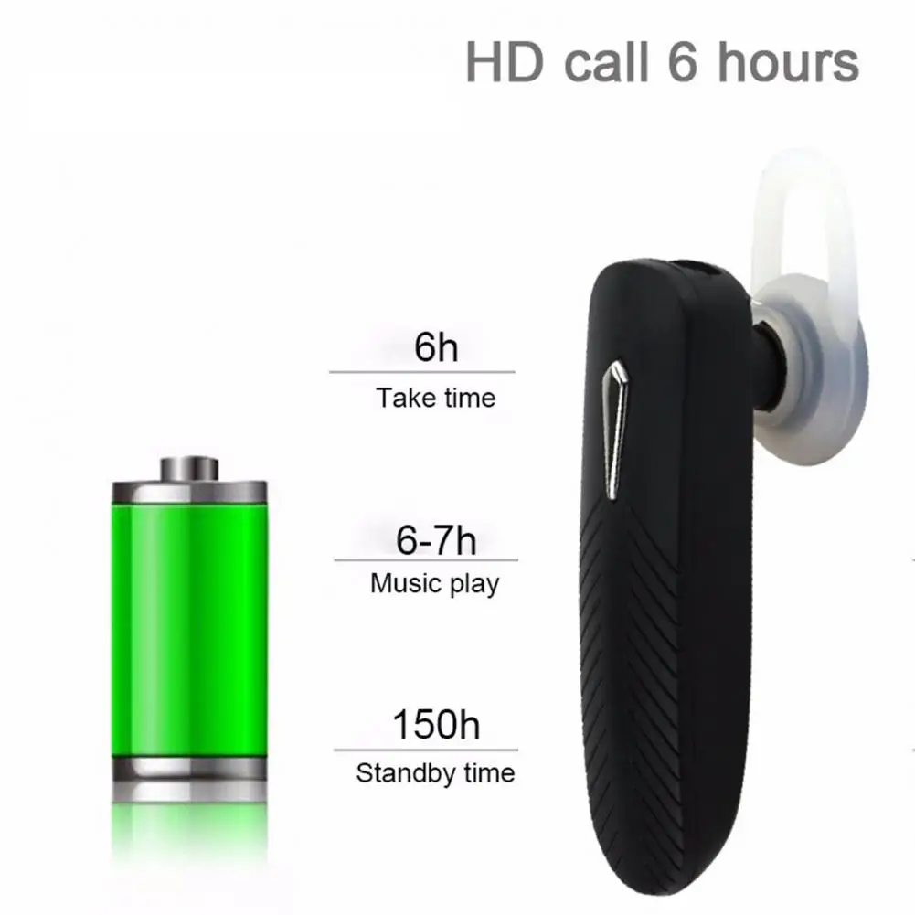 

Wireless Bluetooth 4.0 Single in-Ear Earphone with HiFi Stereo Noise Reduction