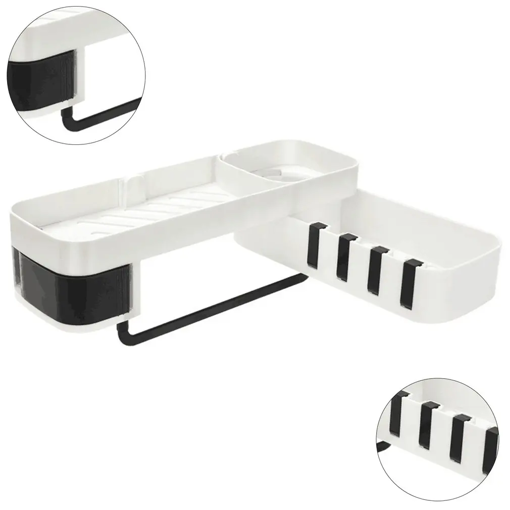 

Corner Shower Shelf Bathroom Shampoo Shower Shelf Holder Kitchen Nail-Free Storage Rack Organizer Wall Mounted Rack Storage