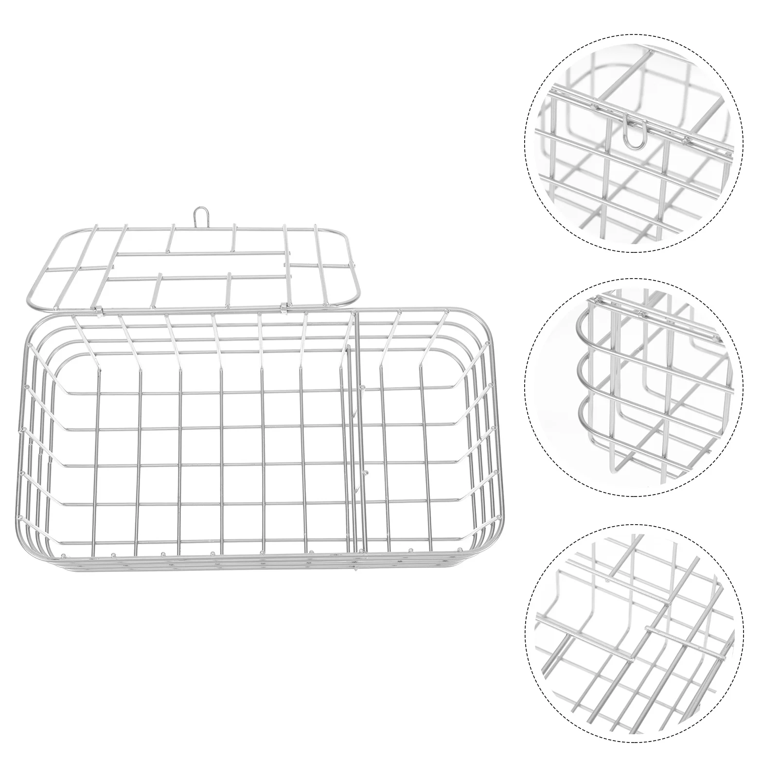 

1Pc Simple Style Tissue Box Creative Iron Hollow Design Tissue Box Sundries Box
