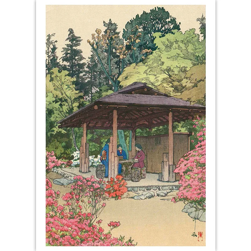 Художественная открытка: японская живопись и ветер ukiyo-e/пейзаж живопись креативная открытка на день рождения/Пейзаж Открытка