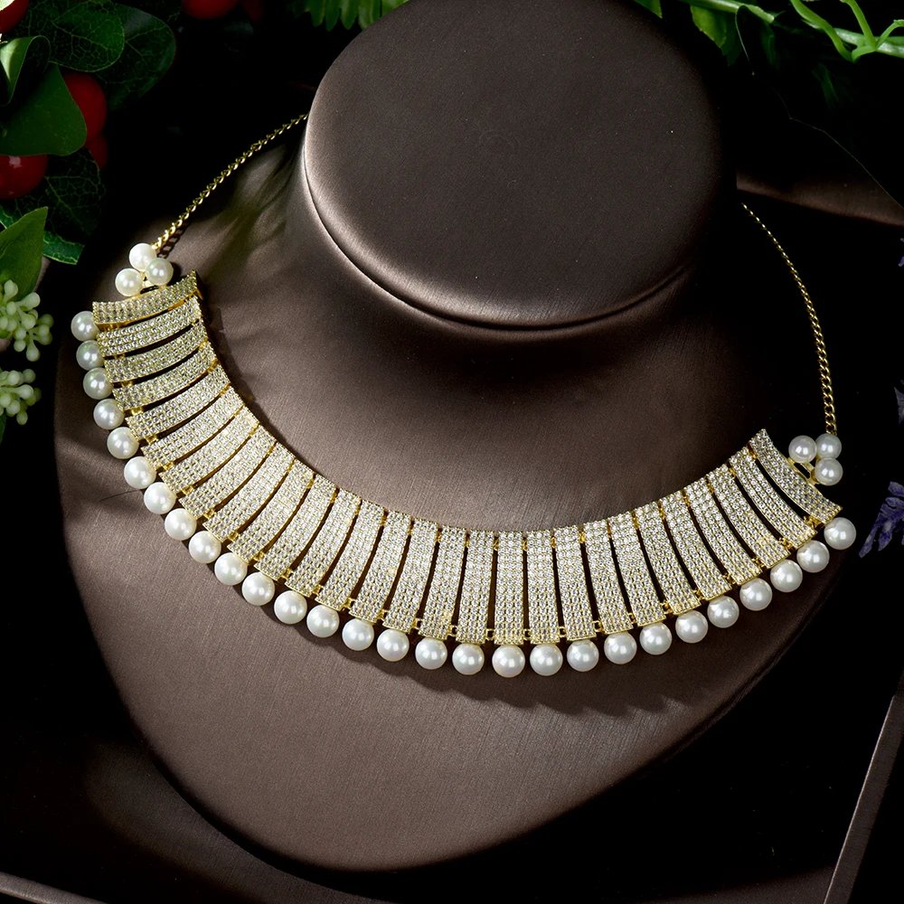 Роскошное ожерелье-чокер Hibride с цепочкой из звеньев для женщин женское вечернее