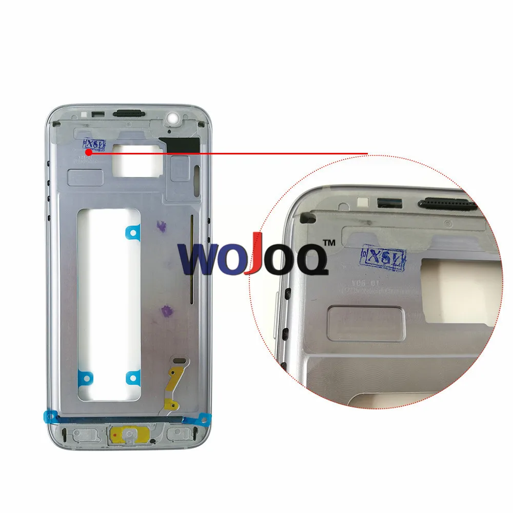 Оригинальный корпус с рамкой средней рамы боковым ключом для Samsung S7 Edge G935 G935F