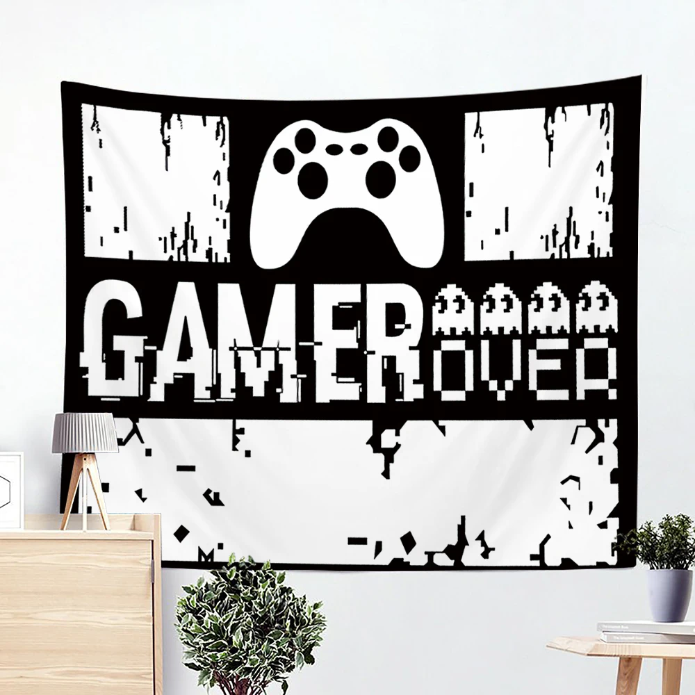 

Game Controller Pattern Tapestry Decoration Home Bedroom Wall Decor Room Decoration Room Decor Cartoons Home Hippie 9 Size