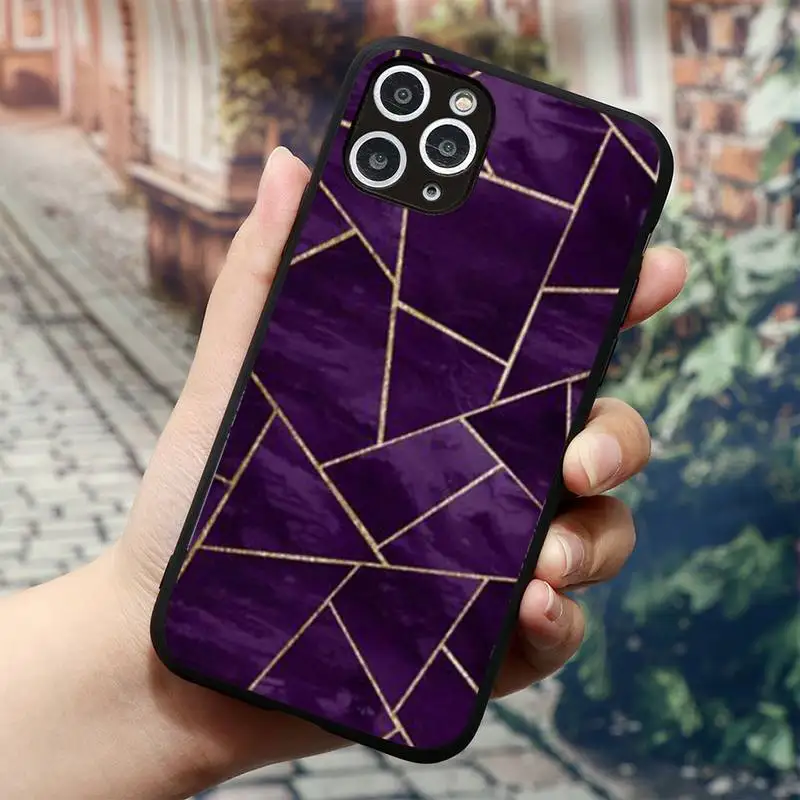 

High-end marble geometric pattern Phone Case for iPhone 11 12 mini pro XS MAX 8 7 6 6S Plus X 5S SE 2020 XR