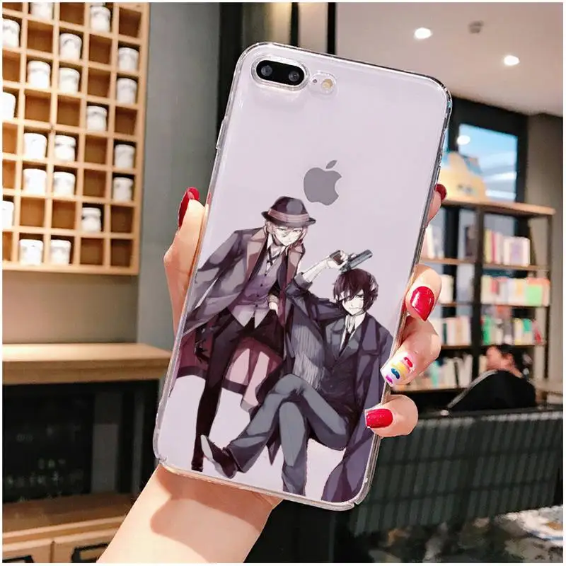 

Bungou Stray Dogs Phone Case For iPhone X XS MAX 6 6s 7 7plus 8 8Plus 5 5S SE 2020 XR 11 11pro max Clear funda Cover