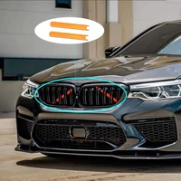 2 pieces of bmw front grille trim strip f10 f11 f02 5 7 series color sports car shape cover frame car decoration stickers