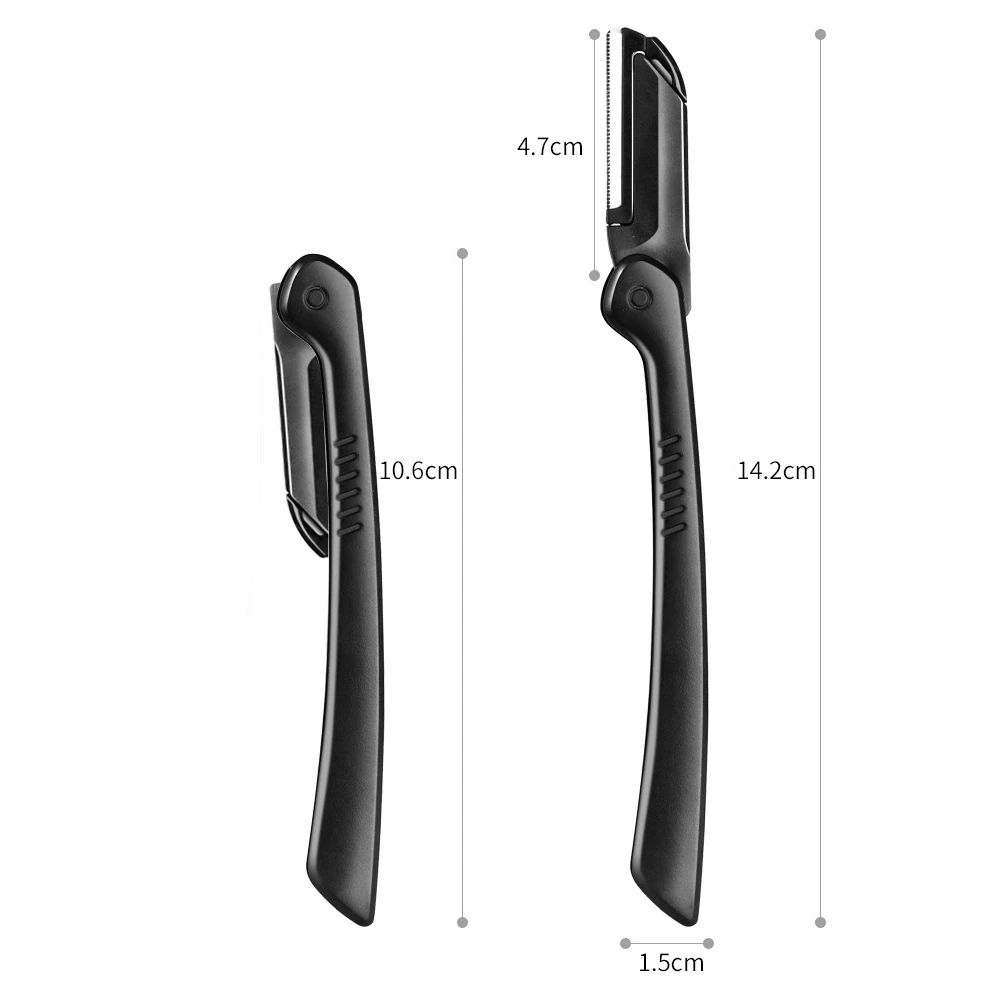 3 шт./набор пинцет для черных бровей с плоским наконечником изогнутые ножницы