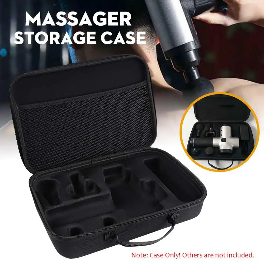 

Portable Massage Guns Storage Bag EVA 600D Cloth Massager Box Black Shockproof Case Perfect Protection