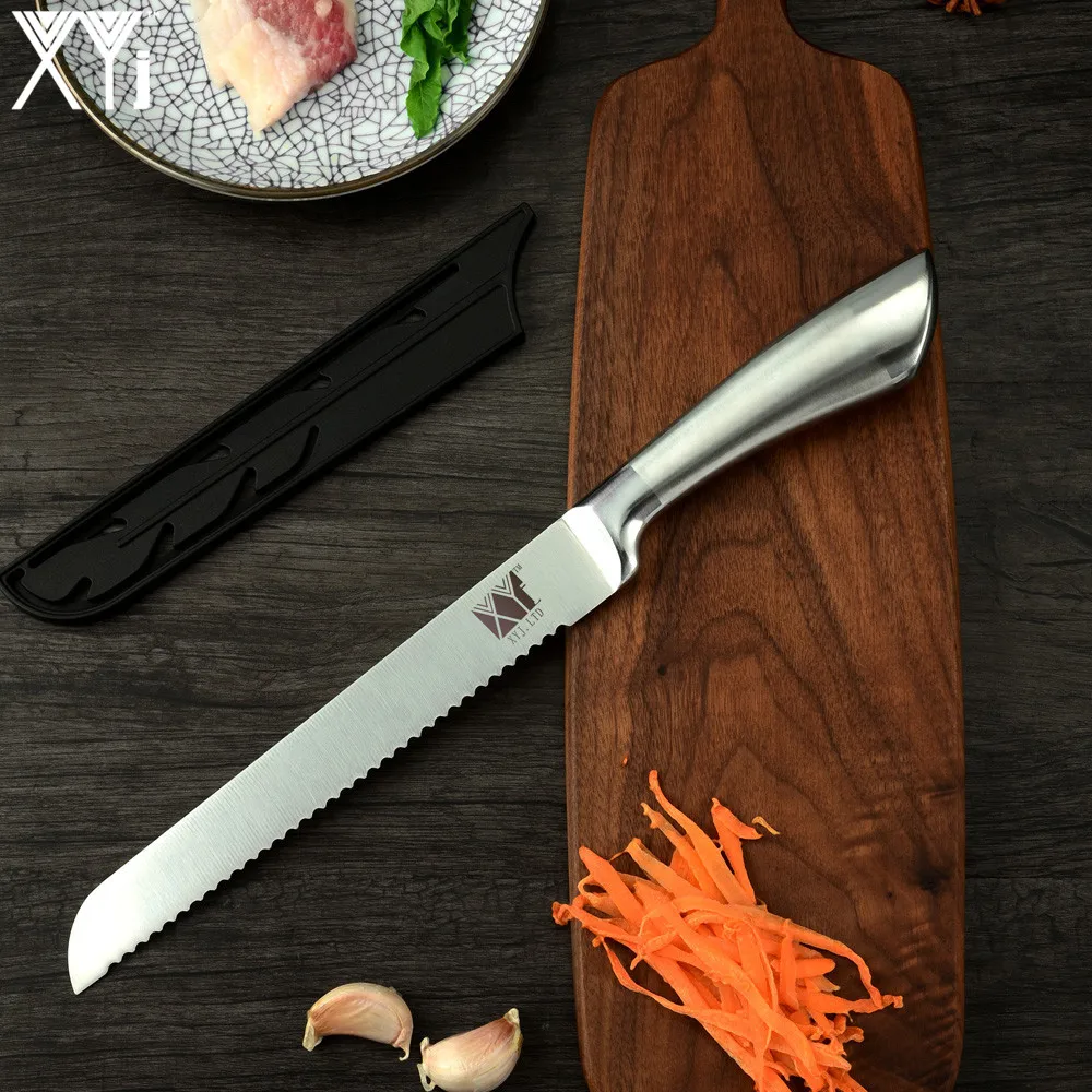 XYj набор кухонных ножей из нержавеющей стали 6 шт. острых лезвий нескользящее