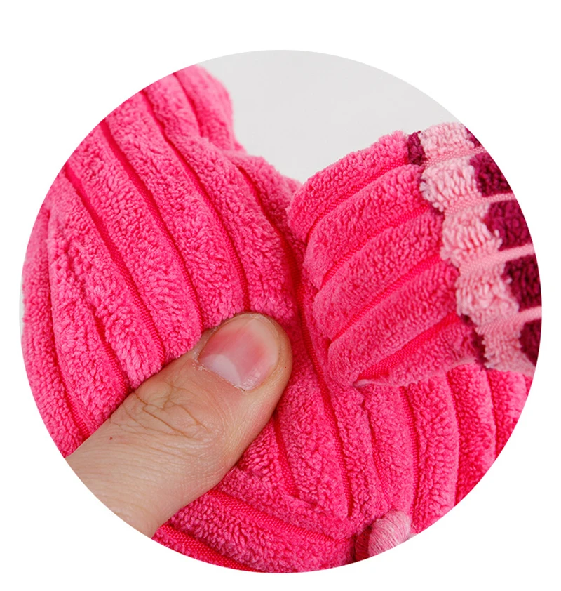 

Corduroy Dog Toys for Small Large Dogs Flamingo Modeling Plush Pet Puppy Squeaky Chew Toy Pets Accessories Supplies Pet Toys