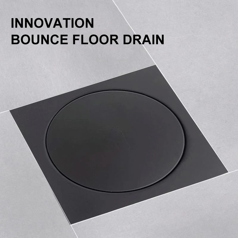 

NEW2022 Black Drains Pop Up Foot Floor Drain Bathroom Shower Waste Grates Strainer Toilet Balcony Water Antiodor Bathroom Drains
