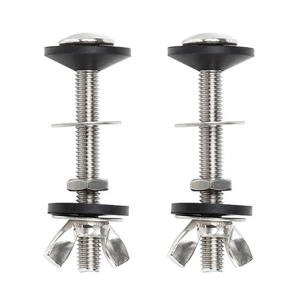 

2pcs Durable Accessories Universal Cistern To WC Pan Stainless Steel Closestool Practical Spare Fixed Bolt Through Kit Bathroom