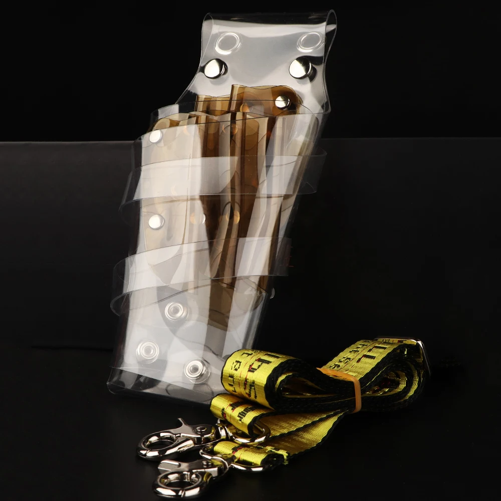 Женская прозрачная сумка для парикмахерских ножниц с клипсой расческой и