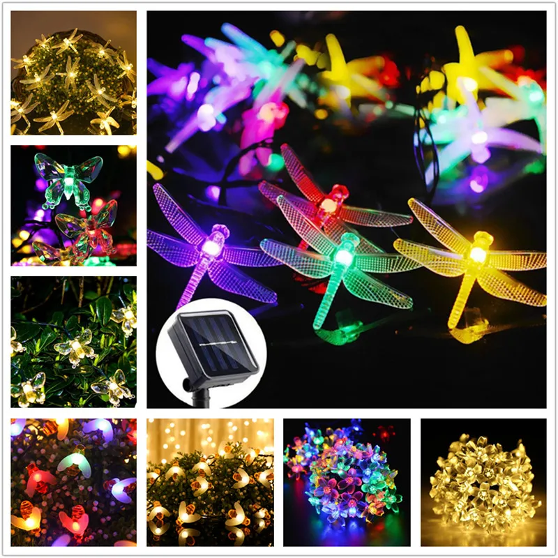 Солнечный СВЕТОДИОДНЫЙ светильник Открытый солнечный в виде стрекозы пчела или