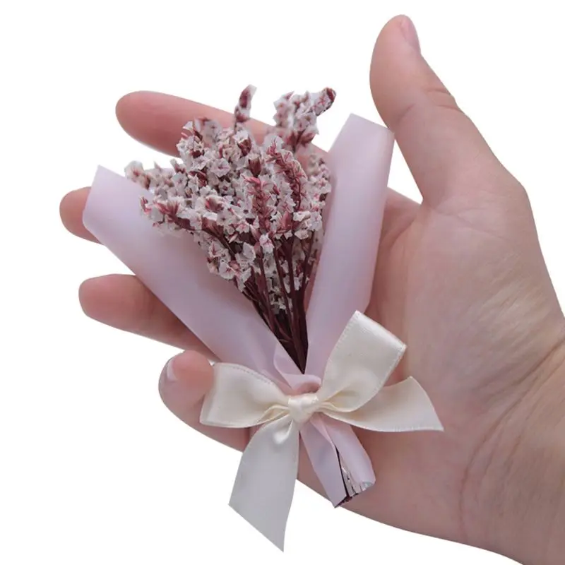

1PC 12cm Mini Flowers Glass Dried Flower for Wedding Home Decoration Photo Props DIY Craft Gifts