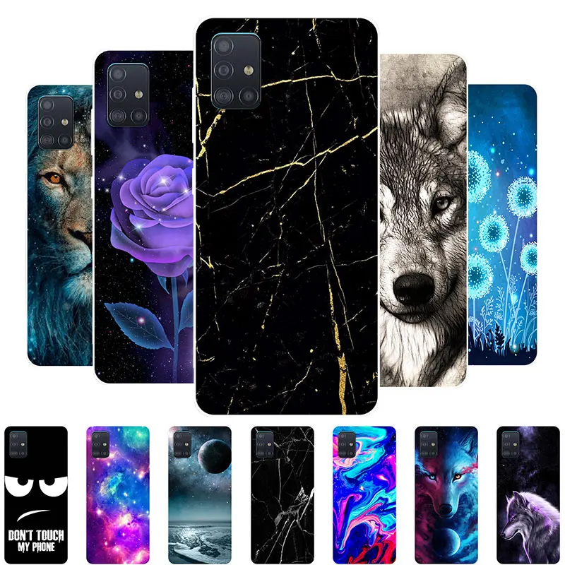 

For Coque Samsung A51 Case TPU Soft Marble Phone Cover For Samsung Galaxy A51 Silicone Case Funda for SamsungA51 A 51 SM-A515F