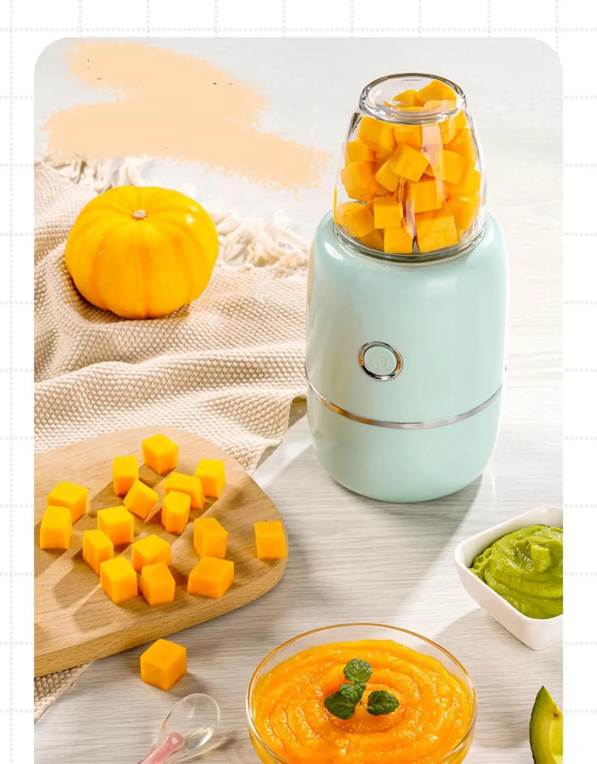 

220V Household Electric Juicer Meat Grinder With Glass Cup Multi Food Blender High Quality Mixing Machine