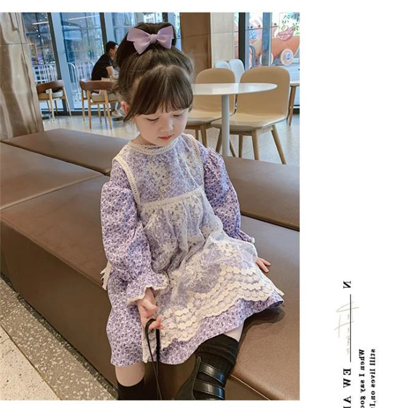 

Girl Dress Kids Baby Clothes 2022 Blue Spring Summer Toddler Beach Party Outfits Teenagers Uniform Dresses Cotton Children Cloth