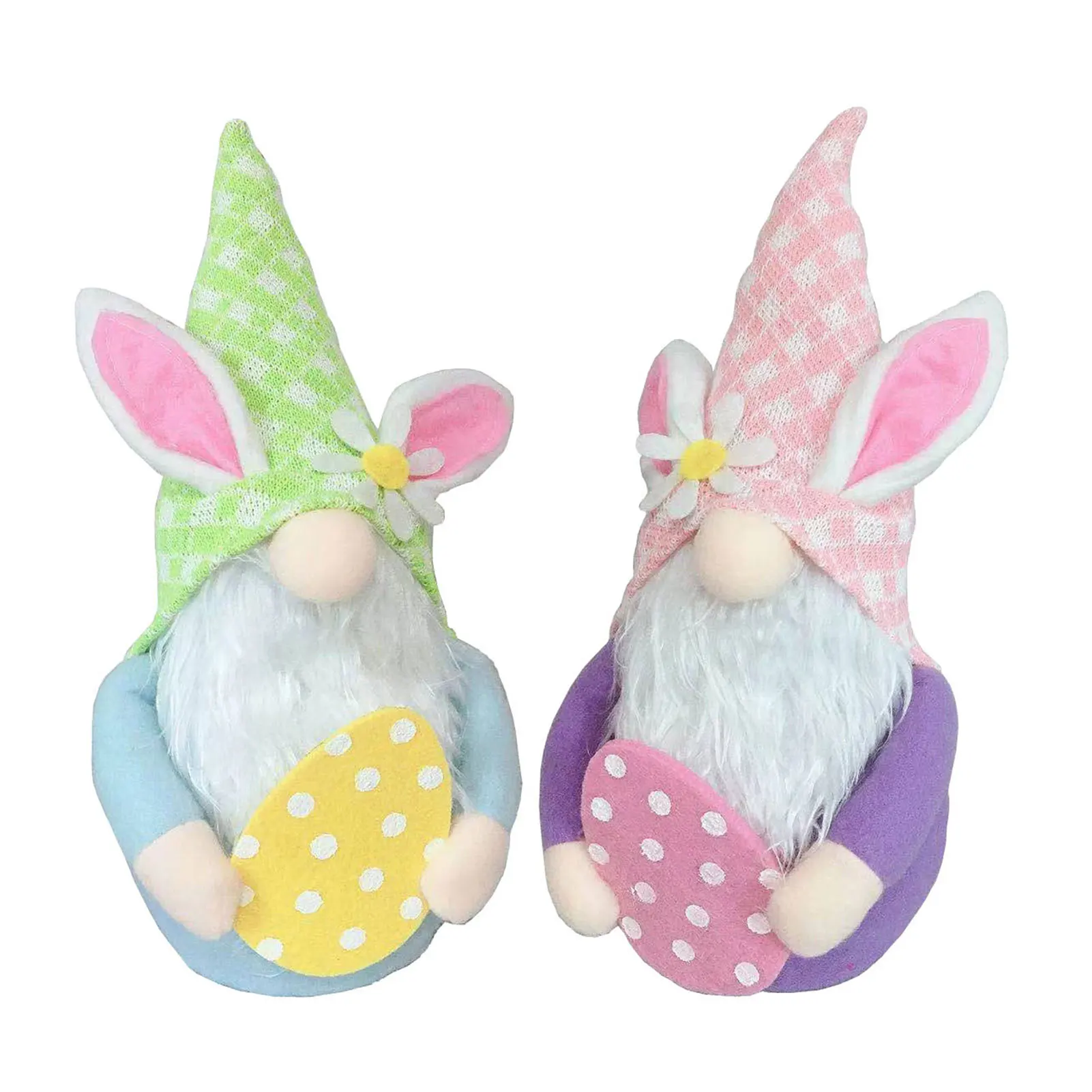 

Easter Bunny Egg Gnome Decoration Handmade Faceless Doll Plush Dwarf Swedish Tomte Elf Ornament Kids Toys 2021 NEW