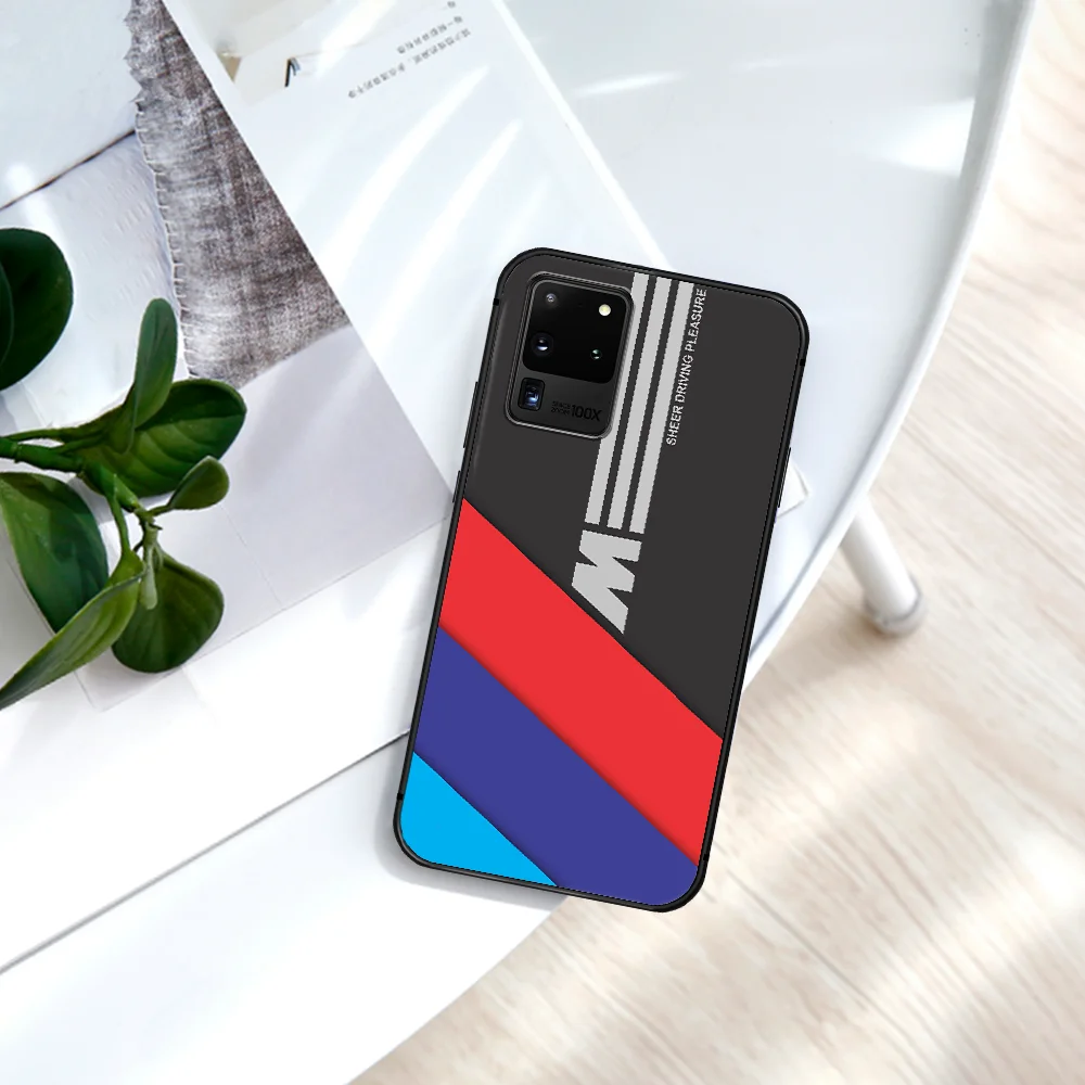 

Luxury BMW Sports Car Phone Case For Samsung Galaxy Note S 8 9 10 20 Plus E Lite Uitra black Hoesjes Silicone Prime Pretty Etui
