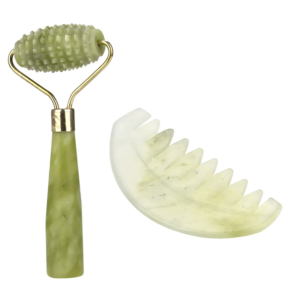 Натурального нефрита лица ролик кварцевые уход за кожей каменный Красота