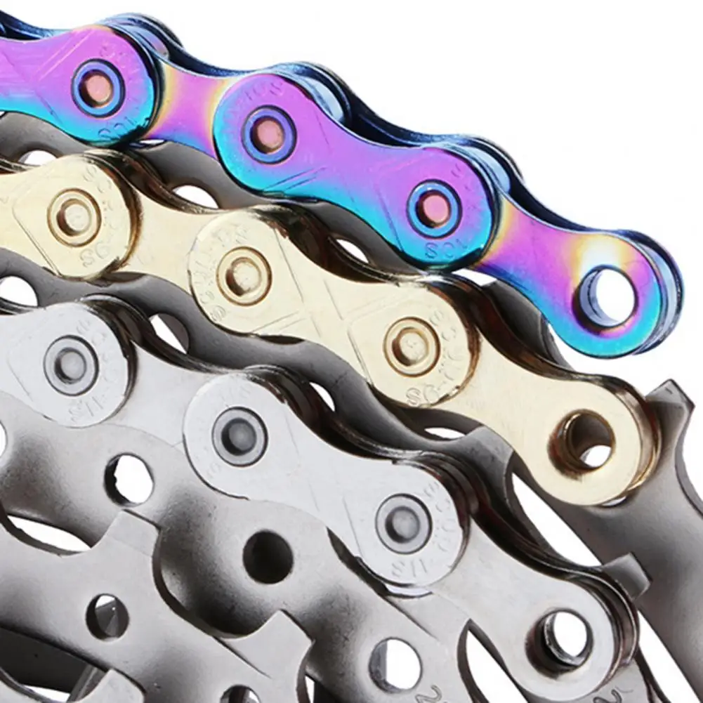 

Велосипедная цепь из стали с 9/10/116 скоростями, защита от коррозии и ржавчины, ударопрочная, звеньев, велосипедные принадлежности для горных ...