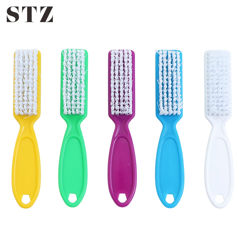 1 шт. пластиковая щетка для чистки ногтей инструменты ухода за ногтями и