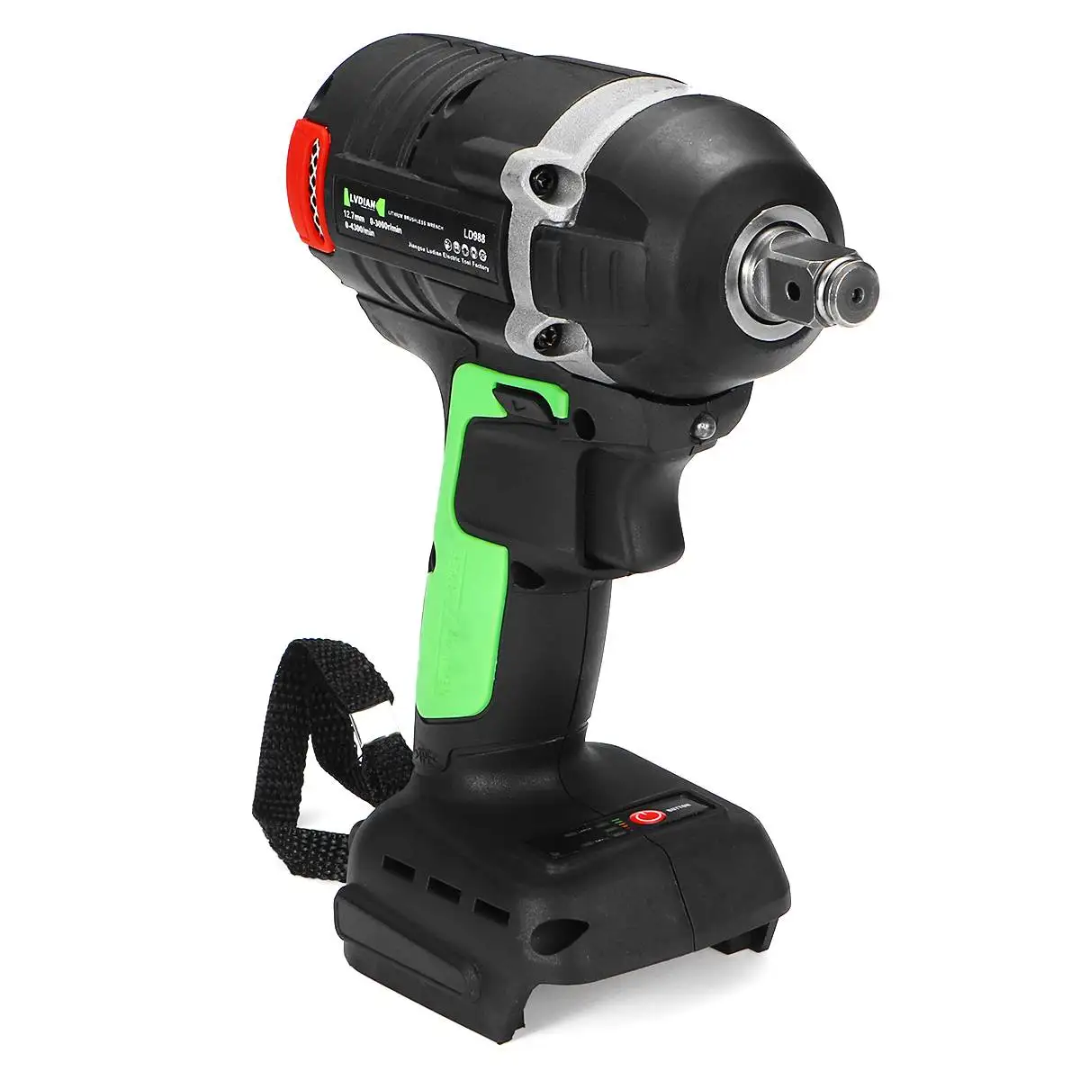 Аккумуляторный ударный гайковерт с высоким крутящим моментом 1/2 дюйма 650/680 нм