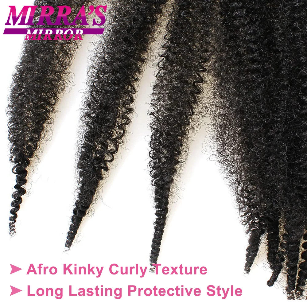 28 Inch Marley Twist Afro Crochet Braids Soft Spring Twist Hair For Distressed Butterfly Locs Synthetic Hair Extension For Women