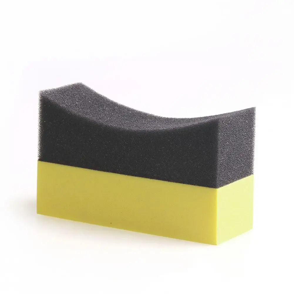 

10 Pcs Car Professional Tyre Tire Dressing Applicator Wholesale Sponge Specially Designed Pad Applicators Curved Foam Dress S3E9