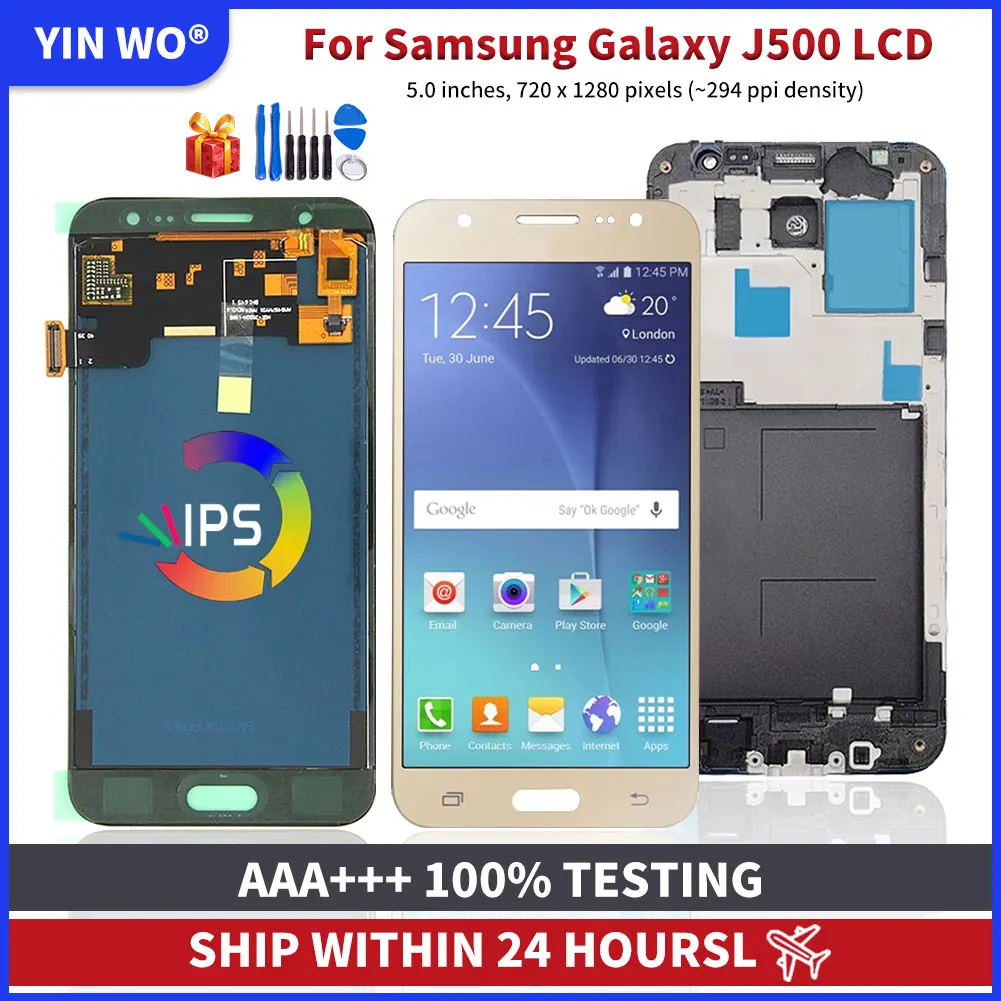 

Панели Incell J500 для Samsung Galaxy J5 2015, ЖК-дисплей, сенсорный экран, дигитайзер, сборка, запасные части, SM-J500F J500YJ500M