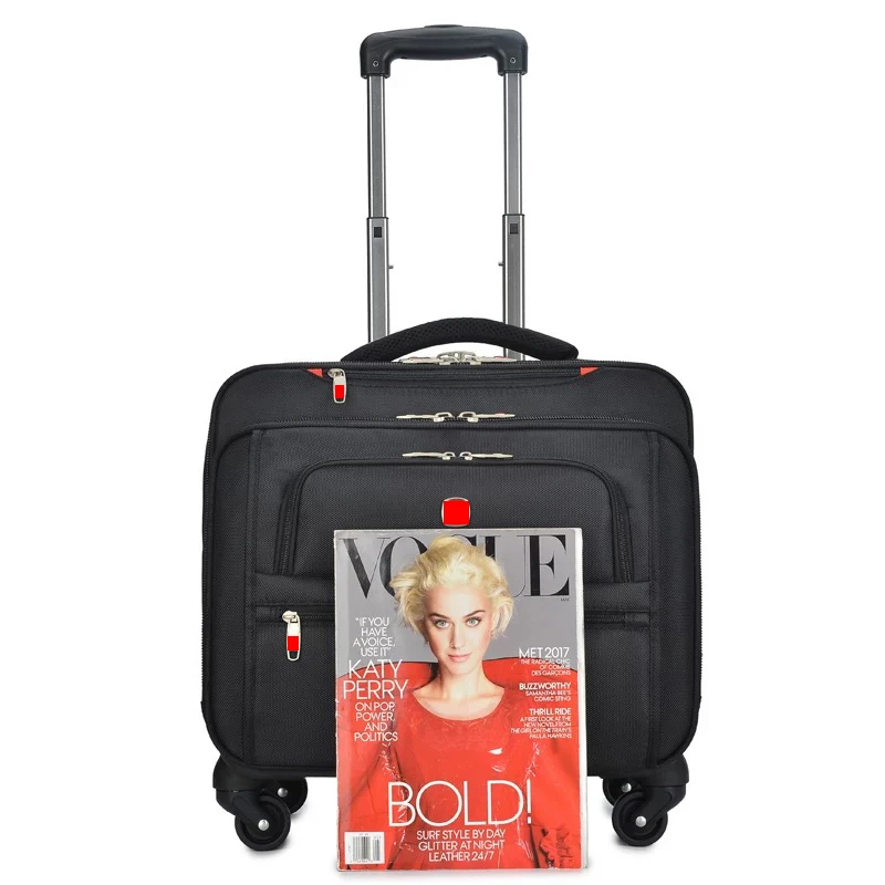 Брендовый роскошный многослойный чемодан на колесиках Компьютерная сумка для