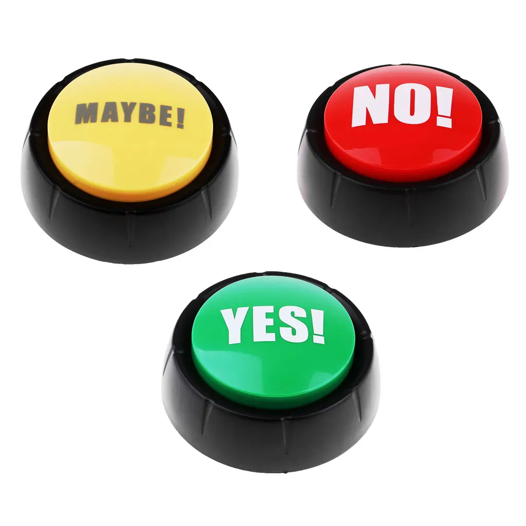 

3x Gag Sound Buttons Prank Event Party Tool Answer Buzzer for Kids Children