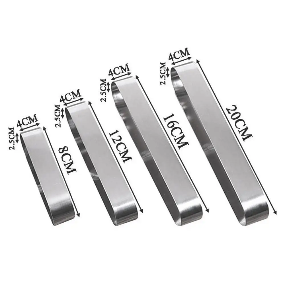 

Oval Mousse Mould Rectangular Pastry Biscuit Cutter Cake Ring Stick Not Baking Kitchen Mold H1A7