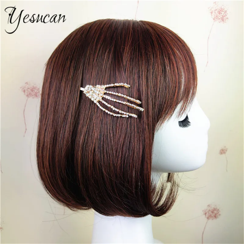 Вечерние заколки для волос в стиле Харадзюку с кристаллами орнамент