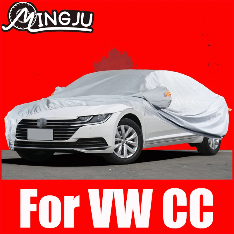 Car Cover Outdoor Sun Anti UV Rain Snow Frost Dust Protection Cover For Volkswagen VW CC 2017 2018 2019 2020 2021 Accessories