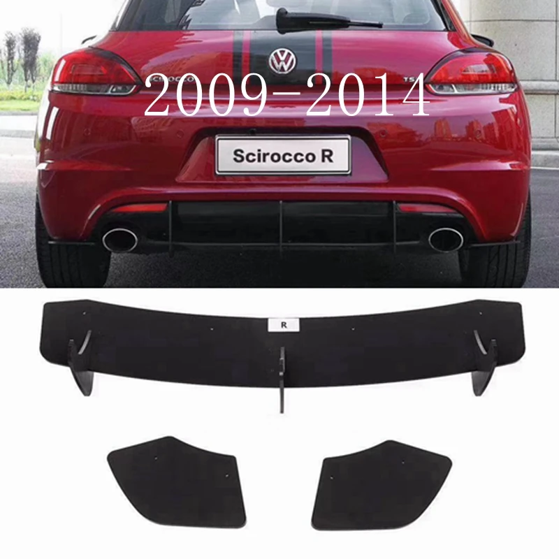 Для Volkswagen Scirocco ABS задний бампер диффузор бампер 2009-- Комплект кузова задний спойлер(только R
