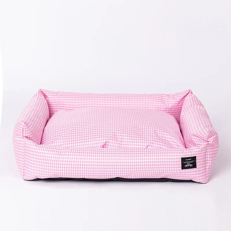 

For Rectangle Dog Beds Warm Sleeping Cotton Puppy Bed Washable Detachable Kennel Cat Nest Bottom Waterproof Small Cat&Dog