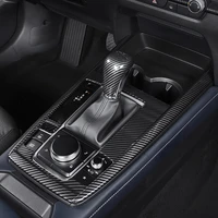 for mazda cx30 cx 30 2020 2021 central control panel decoration cover frame car styling abs carbon fiber auto interior stickers