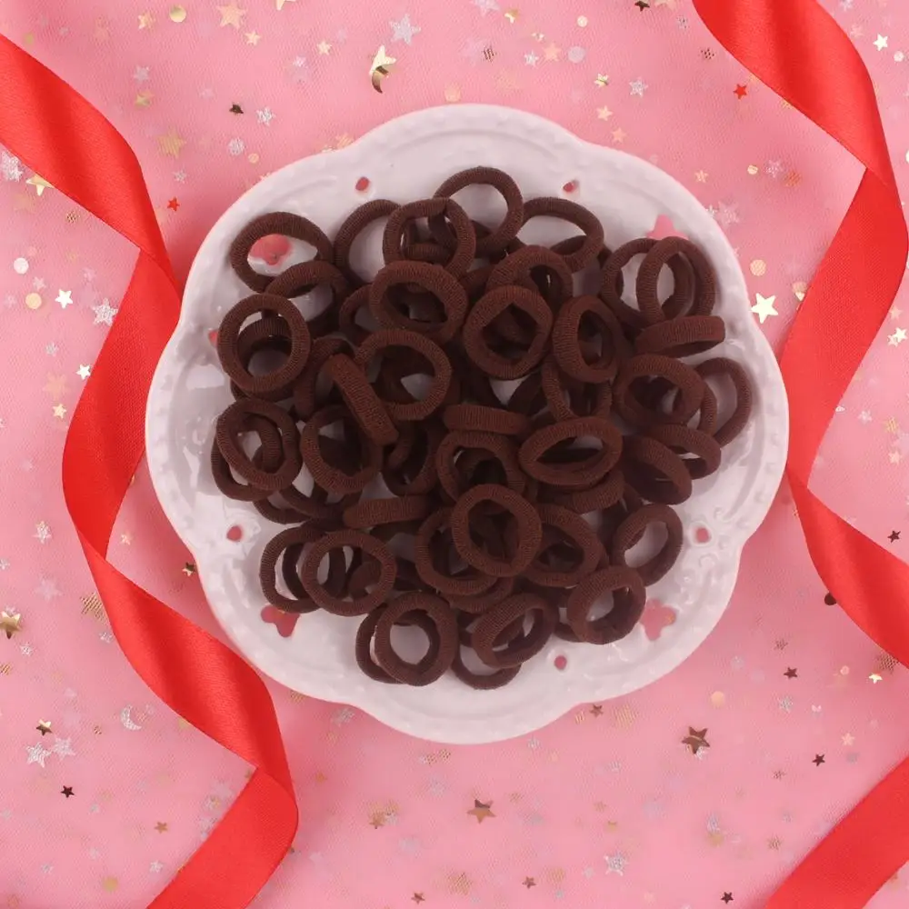 Новинка 2019 модные эластичные повязки для волос из спандекса кофейного цвета 5