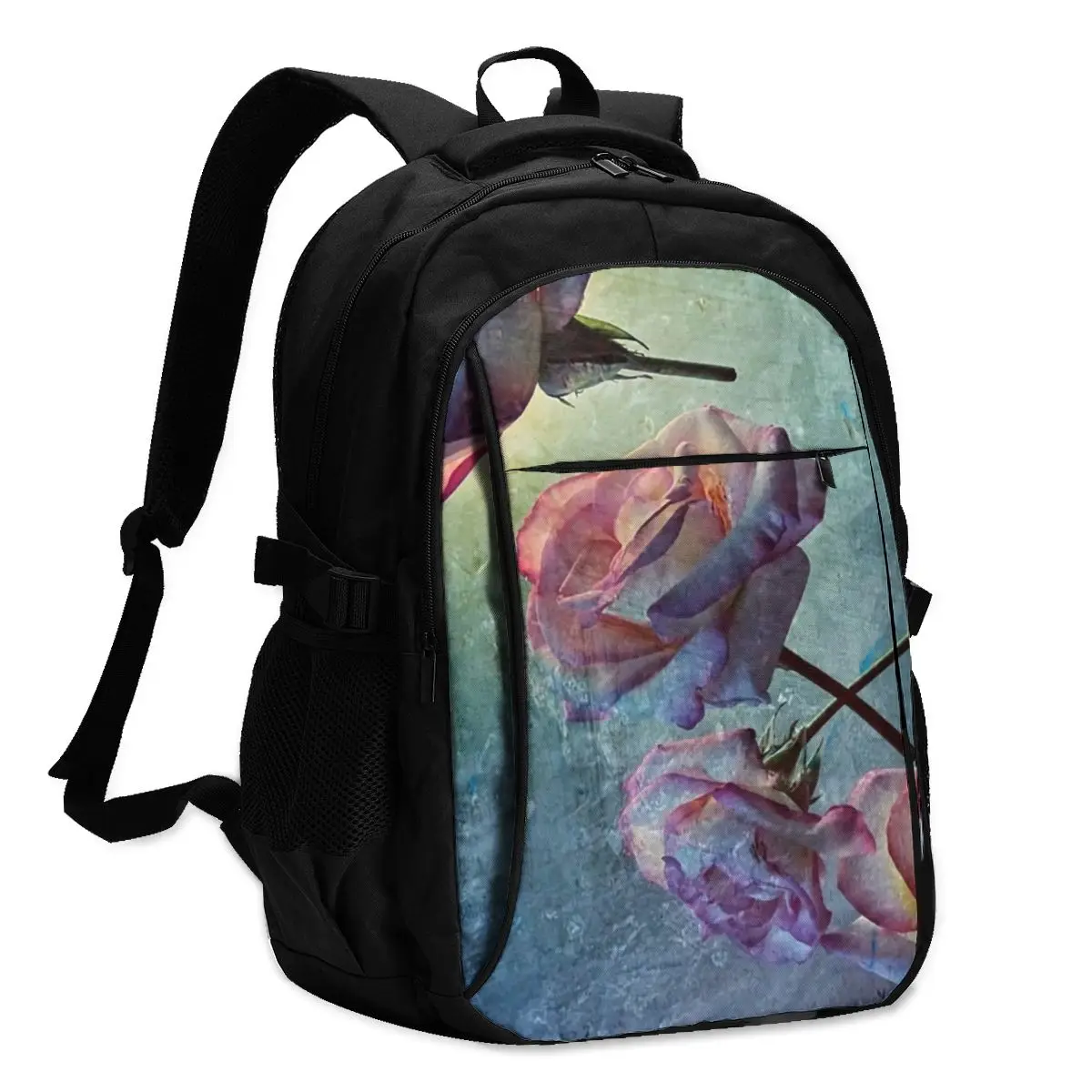 

Lilac Backpacks Aesthetic Charger USB Running Backpack Teenage Large Bags
