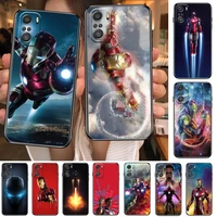 iron man marvel for xiaomi redmi note 10s 10 9t 9s 9 8t 8 7s 7 6 5a 5 pro max soft black phone case