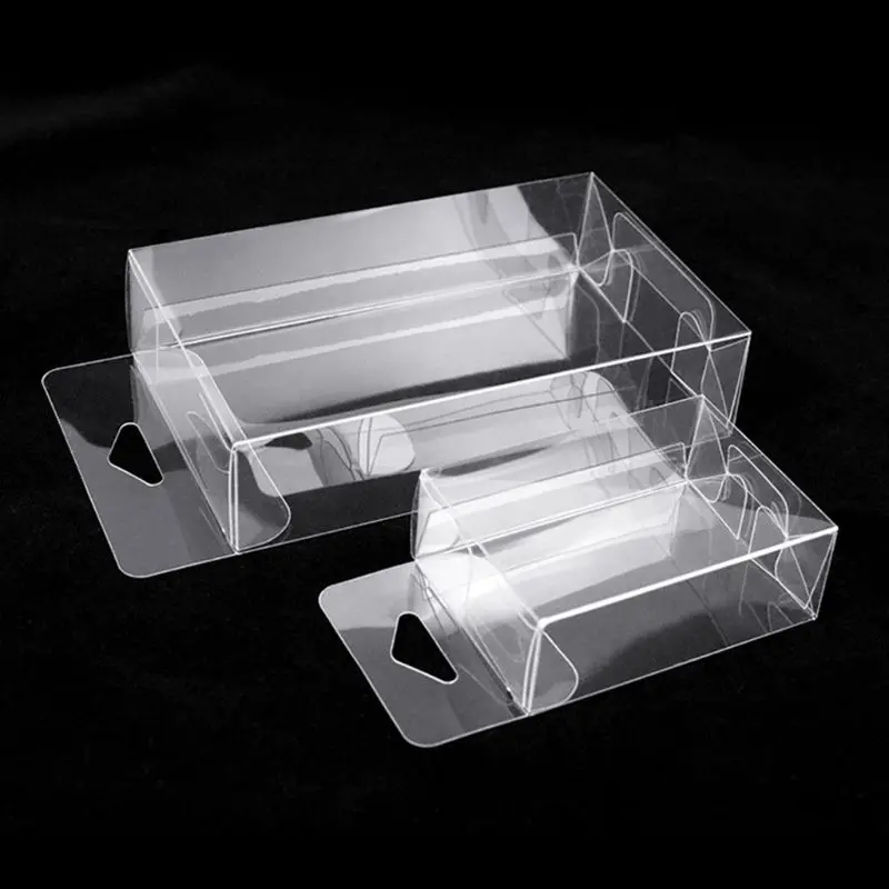 

50 Pcs PVC Clear 1: 64 Model Car Exhibition Box Dustproof Hook Display Holder