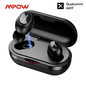mpow m5 aptx tws earphones wireless earbuds bluetooth 5 0 headphone with ipx7 waterproof 36h playtime for iphone xiaomi huawei free global shipping