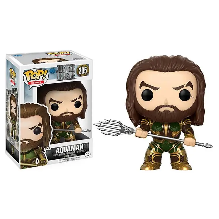 Funko Pop Подарки для женщин куклы Лига мира флэш чудо-женщина Аквамен Брюс Уэйн аниме детская игрушка