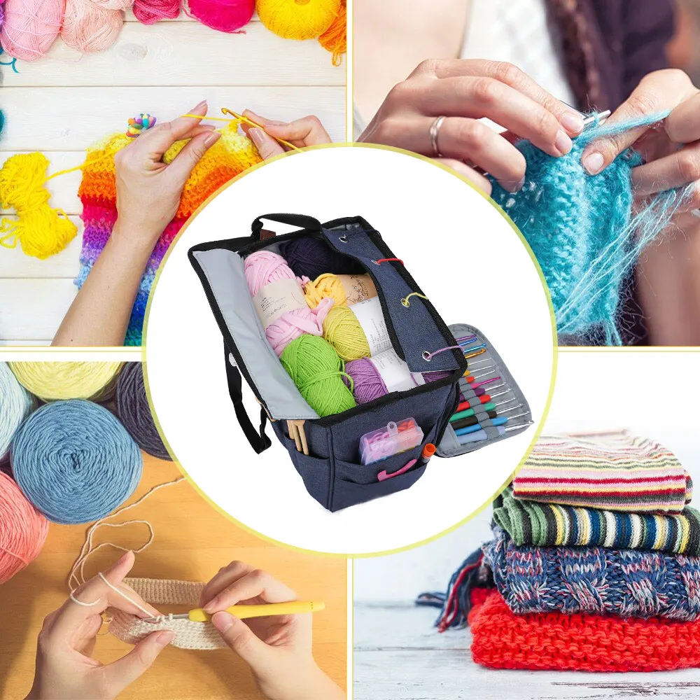 Сумка для вязания переносная сумка хранения вязаных спиц хозяйственная
